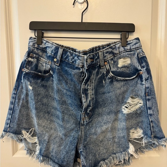 Wild Fable highest rise distressed cut off shorts button fly size 14 - Picture 1 of 14